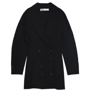 Zara Full Sleeve Tuxedo Dress Size XL NWOT